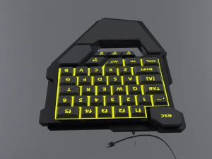 Jogos de teclado Modelo 3D