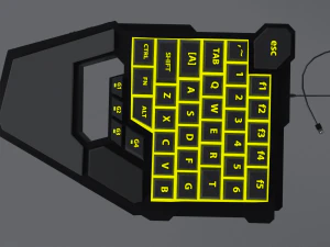 Jogos de teclado Modelo 3D