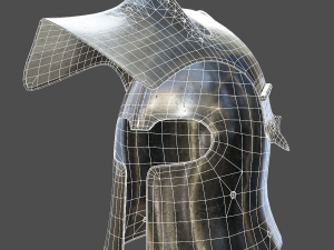 visored barbuta helmet 3Dモデル