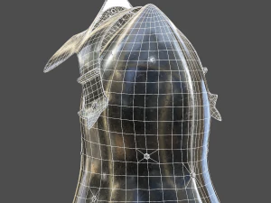 visored barbuta helmet 3D Model
