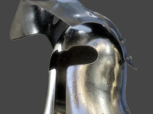 visored barbuta helmet 3D Model