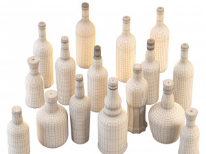 bottles Modello 3D