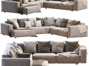 ヒルズソファ 3Dモデル