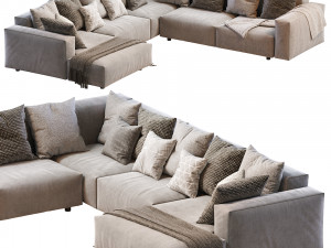 hills sofa 3D Модель