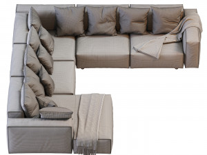hills sofa 3D Модель