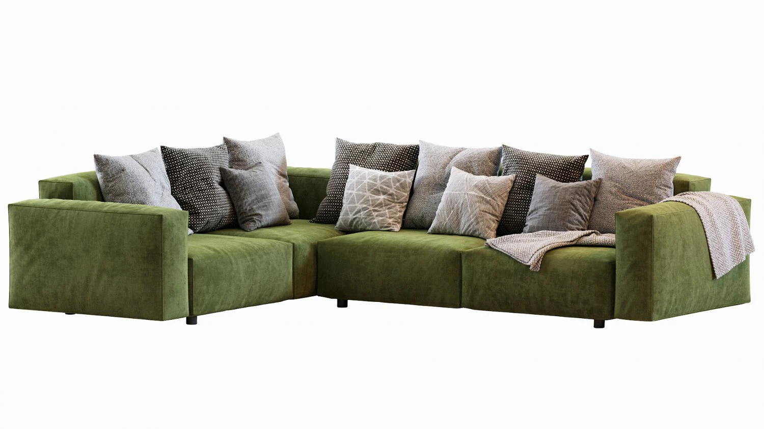 hills sofa 3D Model .c4d .max .obj .3ds .fbx .stl .blend 