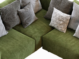 hills sofa 3D Model