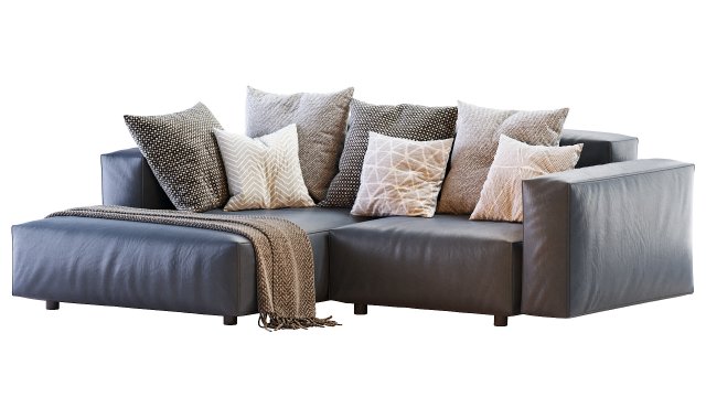 hills sofa Modelo 3D .c4d .max .obj .3ds .fbx .stl .blend 