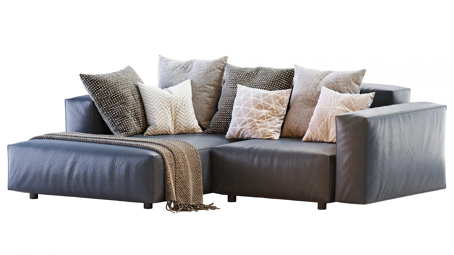 hills sofa 3D Model .c4d .max .obj .3ds .fbx .stl .blend 