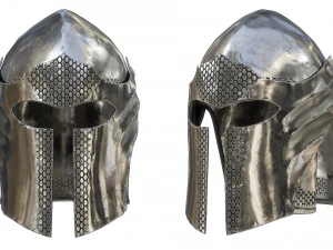 armor barbuta helmet 3D Model