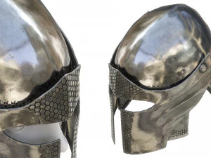 armor barbuta helmet 3D Model