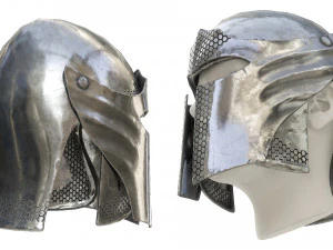 armor barbuta helmet 3D Model