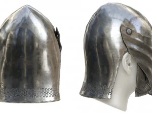 armor barbuta helmet 3D Model