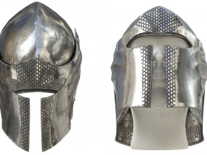 armor barbuta helmet 3D Model