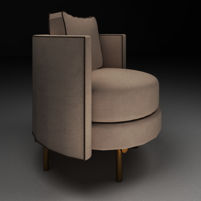 dixy outlander classic style upgraded poplar wood lounge chair 3D Model .c4d .max .obj .3ds .fbx .stl .blend 