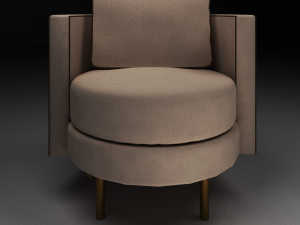dixy outlander classic style upgraded poplar wood lounge chair 3D Model