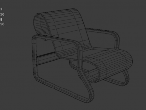 paimio chair Model 3D