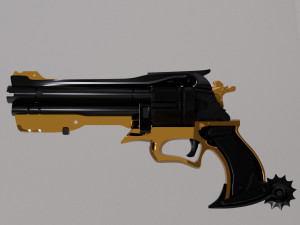 revolver 3Dモデル
