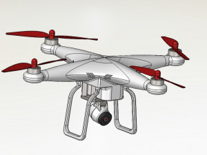 phantom model drone 3D मॉडल
