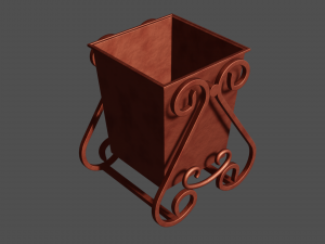 litter bin Modelo 3D
