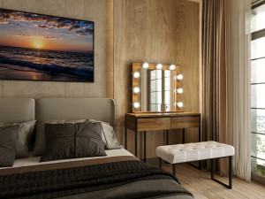 makeup mirror and table 3D 模型