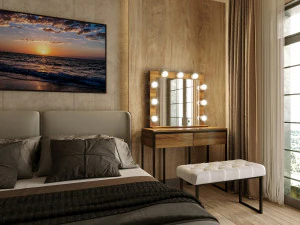 makeup mirror and table 3D Model
