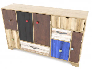 large designer chest of drawers bilis 3D Model