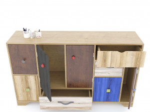 large designer chest of drawers bilis Modelo 3D