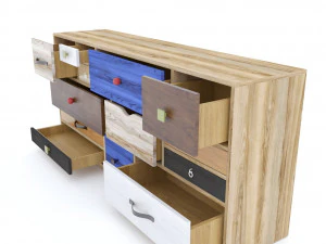large designer chest of drawers komis 3D Model