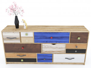 large designer chest of drawers komis 3D Model