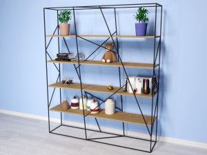 rack decorative shelves 3D 模型