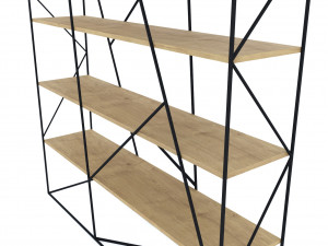 rack decorative shelves Model 3D