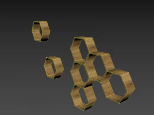 shelf decor decorative shelves 3D Model