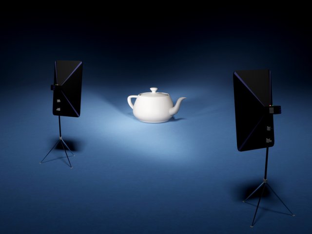 spotlight photo studio equipment tripod stroboscope studio light 3D Model .c4d .max .obj .3ds .fbx .stl .blend 
