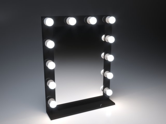 the best lighted makeup mirror 3D in 3DExport