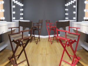 directors chair makeup chair 3D Model