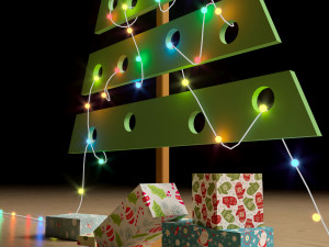 creative christmas tree spruce Modello 3D