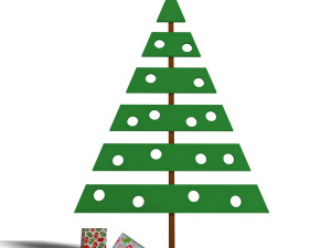 creative christmas tree spruce Modello 3D