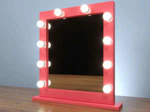 beautiful makeup mirror for home decor or beauty salon 3D Model