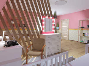 beautiful makeup mirror for home decor or beauty salon 3D Модель