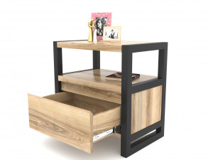 set of 10 different bedside tables bedside table Modelo 3D