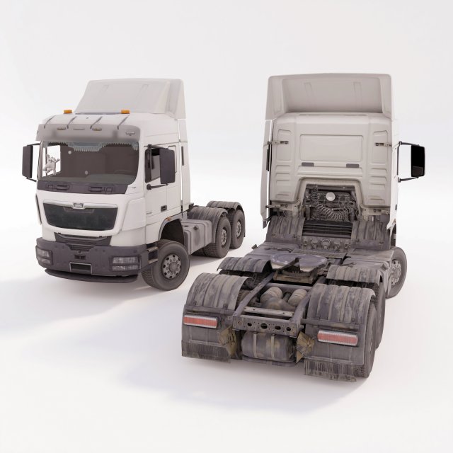 Truck lowPoly 3Dモデル .c4d .max .obj .3ds .fbx .stl .blend 