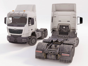Truck lowPoly 3Dモデル