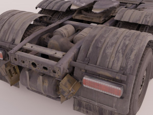 Truck lowPoly 3Dモデル