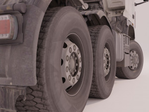 Truck lowPoly 3Dモデル