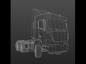 Truck lowPoly 3Dモデル