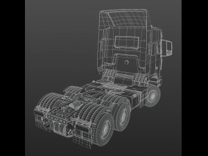 Truck lowPoly 3Dモデル