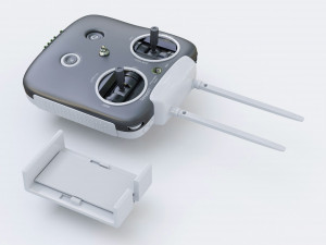 Control panel for quadrocopter Model 3D