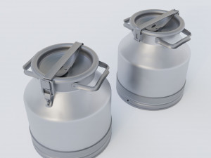 Metal containers 3D Model