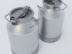 Metal containers 3D Model